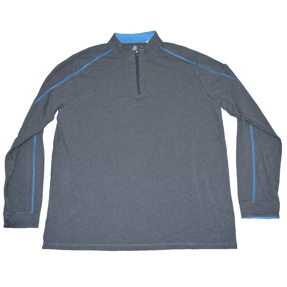 Tasc Performance Carrollton Lightweight Bamboo Quarter Zip Men's Size XL Gray